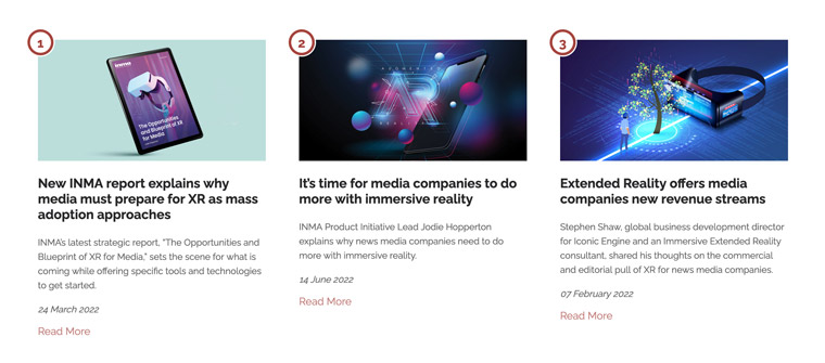 The latest INMA Knows category features best practices in immersive reality and its storytelling possibilities.