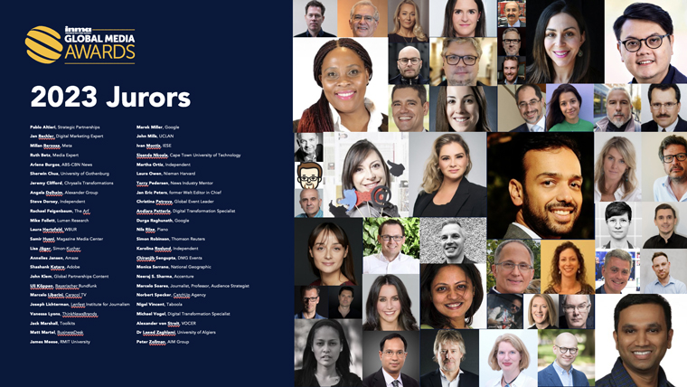 An international jury of 54 media executives from 19 countries selected this year's finalists.