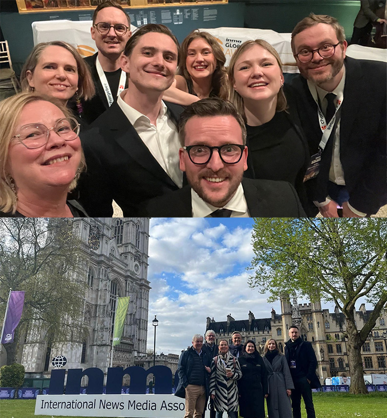 INMA members celebrated wins at the Global Media Awards, sharing celebratory photos from the gala and throughout the week.