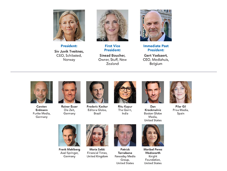 The new INMA Board of Directors takes office on June 1.