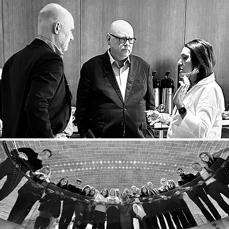 INMA held its semi-annual Board of Directors meeting last week in London. President Maribel Perez Wadsworth is pictured with the Board and guests at Berry Bros. & Rudd and with Vice President Gert Ysebaert of Mediahuis and CEO Earl Wilkinson at News UK.