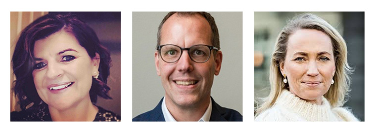 From left to right: Eimear Moran of The Irish Times, Marc Isler of Tamedia, and Lina Hedenström of NTM.
