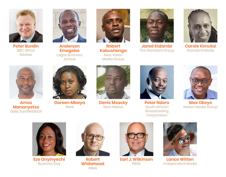 Speakers and organisers of INMA's second Africa News Media Summit.