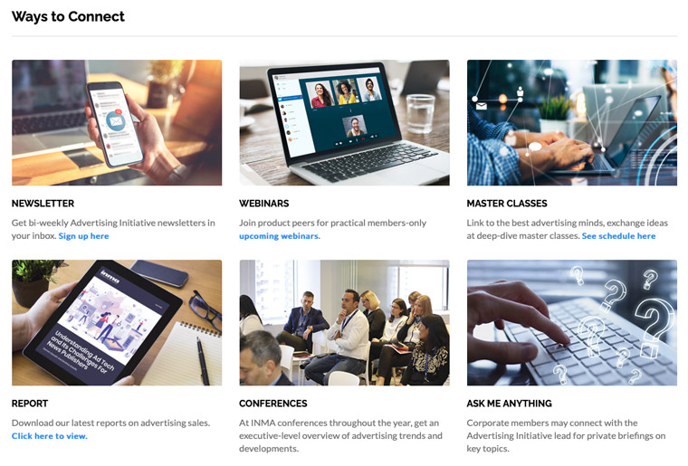 INMA's latest initiative will focus on the latest in ad formats, sales teams, and the role of print in a digital world.