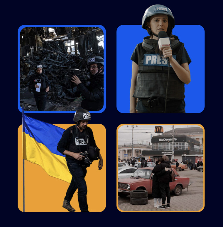In the first phase of assistance, Nordic media companies were asked to donate flack jackets, cameras, and video equipment, which were transported into Ukraine.