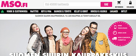 Finland's largest online shopping site sanoma ecommerce