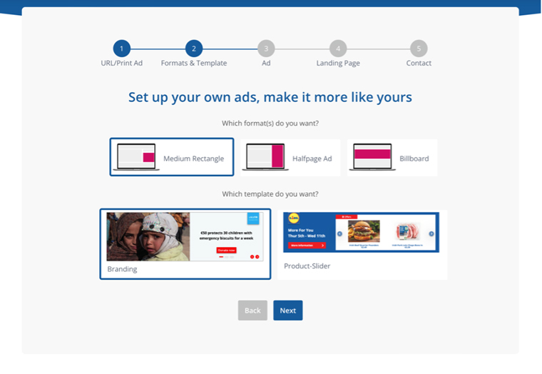 This is what the order process looks like for advertisers using "smart inserts."