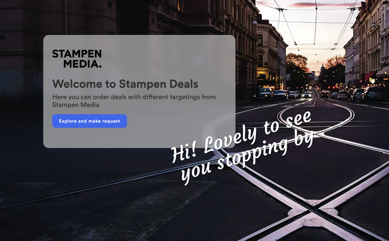 Stampen Media has designed a user interface both buyers and salespeople can use as they navigate the new era of user data.