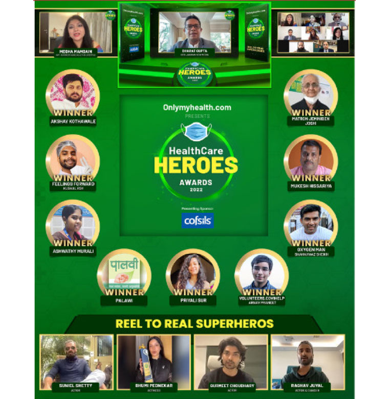 The second edition of the awards recognised everyday healthcare heroes supporting the COVID fight in India.