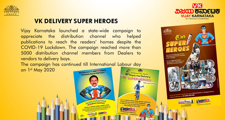 The VK Delivery Super Heroes campaign recognised the people who went to great lengths to safely deliver the printed newspaper throughout the pandemic lockdown.