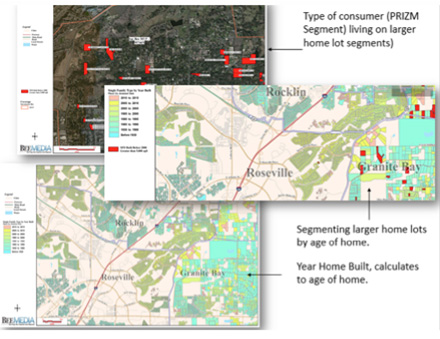 The Sacramento Bee's area block group map that helps in proposal and storytelling purposes.