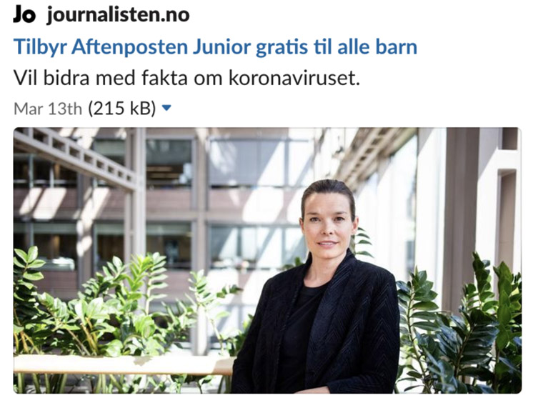Several news outlets picked up the story about Aftenposten Junior’s campaign.