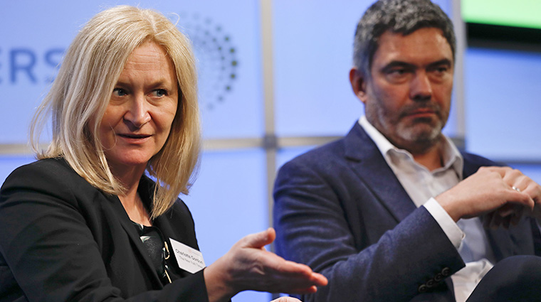 Charlotte Gordon, vice president for international consumer marketing at The New York Times, and Alan Hunter, head of digital, Times of London, discuss building their revenue brands.