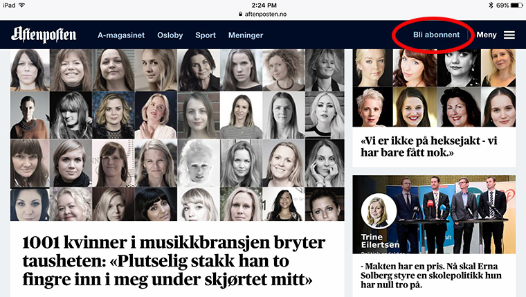 A number of sales drivers are constantly being tested at Aftenposten.