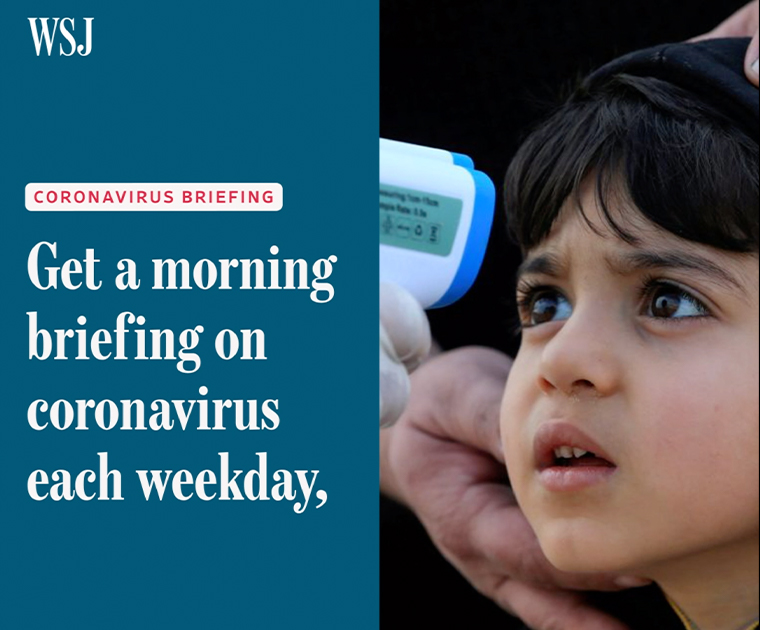 The Wall Street Journal repurposed two newsletters to create its Coronavirus Briefing newsletter for the foreseeable future.