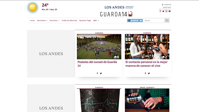 Guarda14 reaches both wine enthusiasts and wine industry professionals.