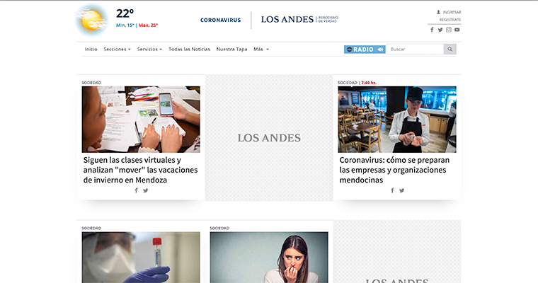 Los Andes leans on technology to deliver breaking coronavirus news to its readers.