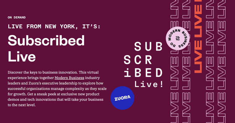 Insight from the Subscribed Live event found that leading subscription businesses harness subscriber-led growth models.