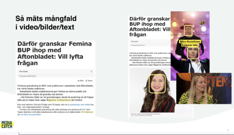 The internal content analysis used an AI bot to review written content, images, and video.