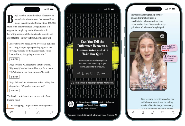 With each experiment, the visual storytelling team collects data that will be used to inform future storytelling projects.