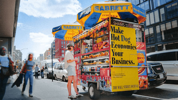 The WSJ had to escape the stereotype of being only about finance to connect with potential readers in unexpected places and at unexpected times.