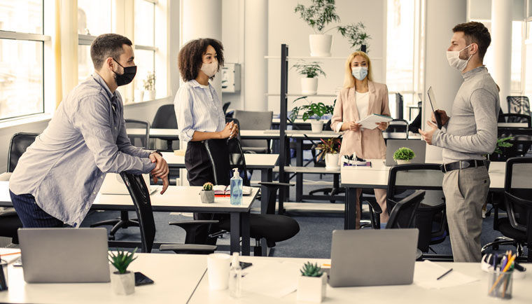 The COVID-19 pandemic forced newsrooms to make immediate changes in the workplace, and many companies are now sorting out logistical details for newsroom operations.