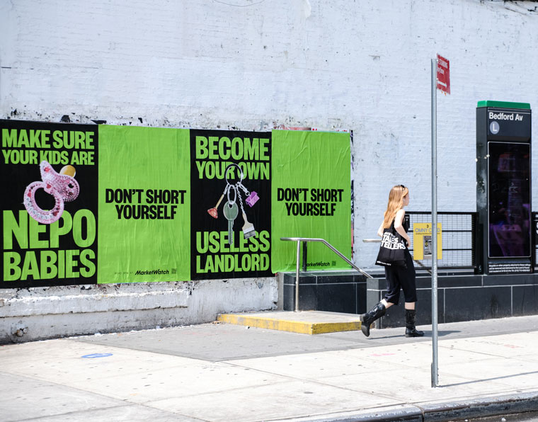 The MarketWatch campaign targets a younger generation seeking financial growth and independence.