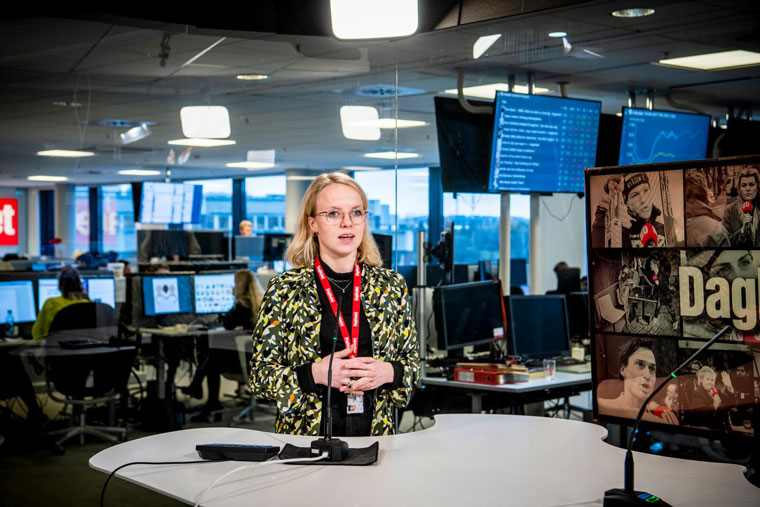 Only a single person is needed for Dagbladet TV to produce a live broadcast.