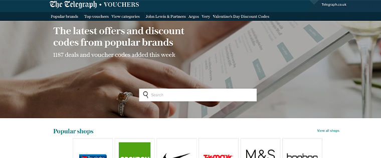 The Telegraph’s voucher programme helps reach new potential readers.