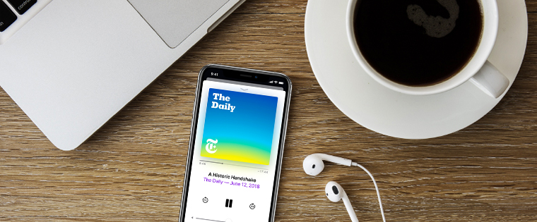 Podcasts allow people to engage in content at their own time and on their own terms.