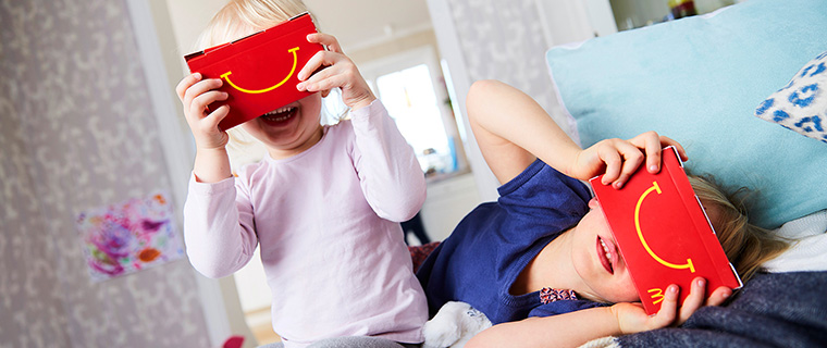McDonald’s is incorporating VR technology into its Happy Meals.