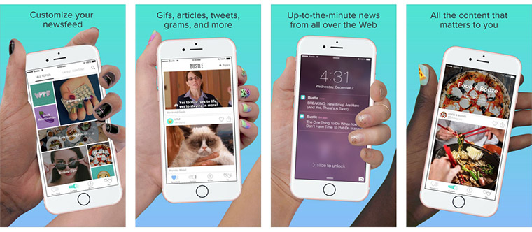 The personalisation of Bustle's app has resulted in an average seven-minute session time.