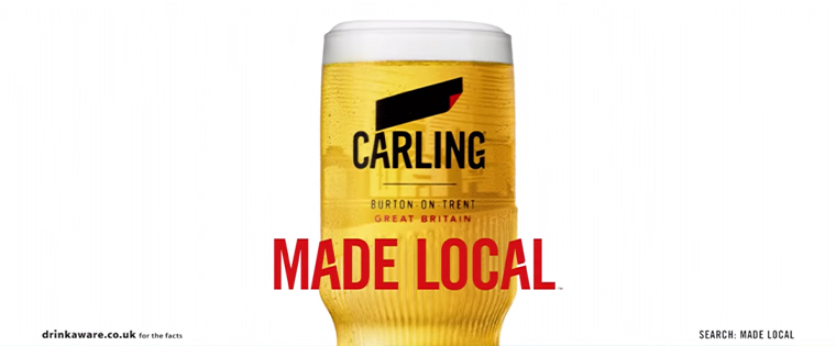 Brands like Carling are taking advantage of the power of localised messaging.