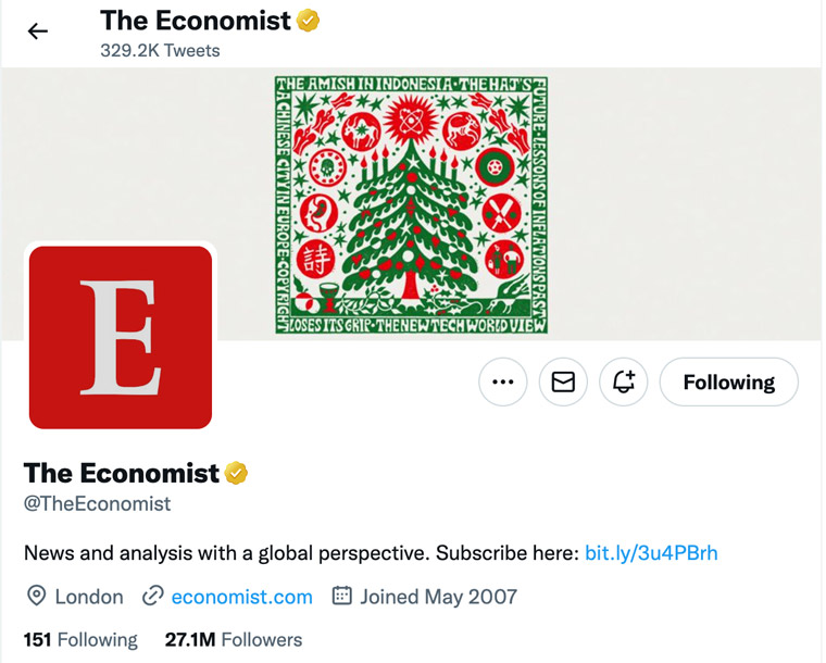 Twitter's new gold tick is for verified businesses.