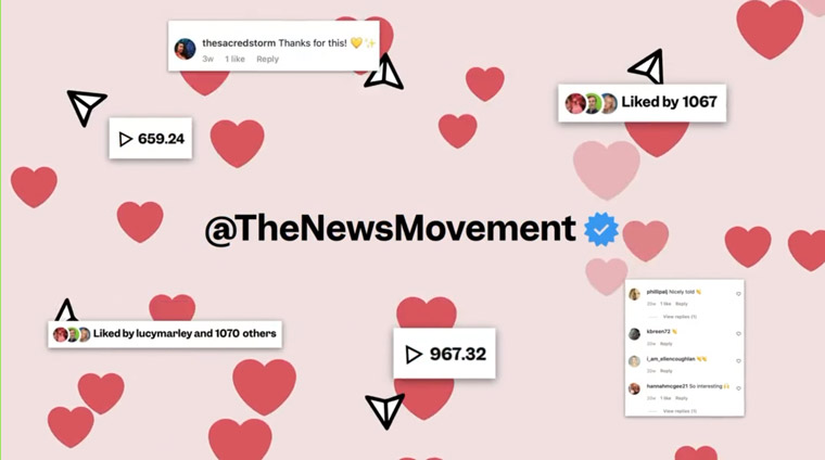 The News Movement focuses on social media platforms that attract young readers.