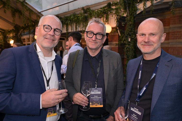 Mediahuis Chief Executive Officer Gert Ysebaert (right) at INMA's World Congress of News Media in May.