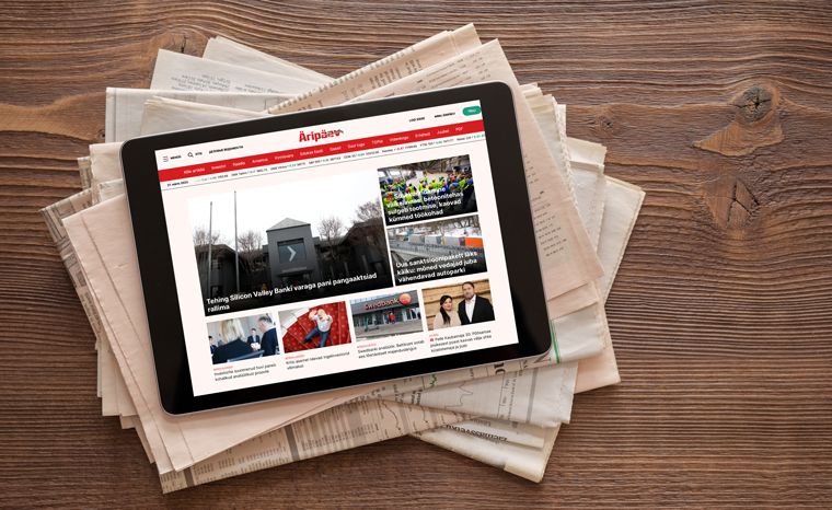In the early days of the pandemic, Estonian business title Äripäev reduced its print product from five days a week to one.