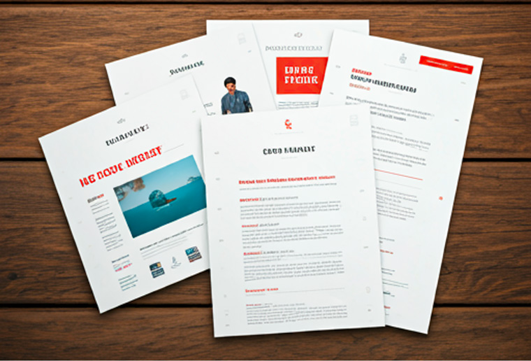 An illustration of e-mailed newsletters created with Google Gemini AI.