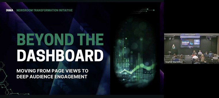 INMA’s Newsroom Transformation Initiative Lead Amalie Nash presented at OphCon on how leading media organisations are using data effectively.