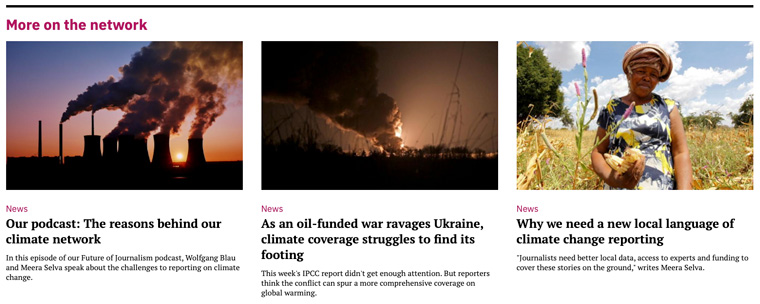 Climate change stories from Oxford Climate Journalism Network.