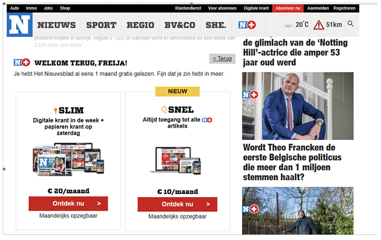 Using the streaming subscription model is a new practice in newsrooms, so publishers are currently experimenting with price points.