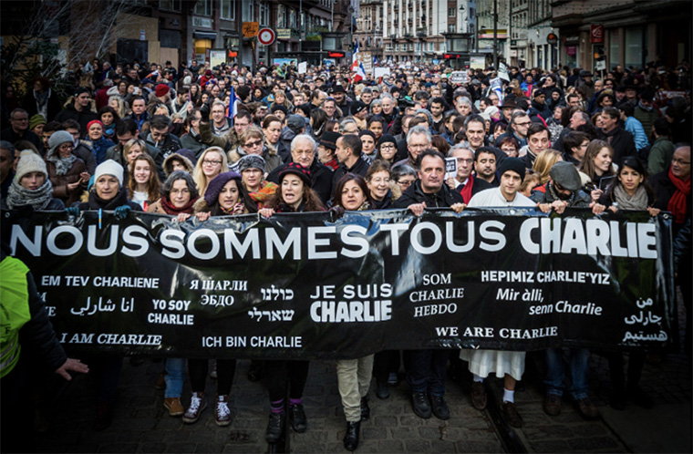 News brands come together in support after tragedy.