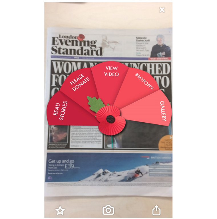 A number of publications have started incorporating Augmented or Virtual Reality components into their media campaigns.