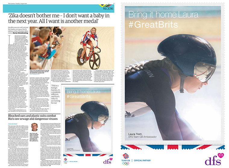 Many companies capitalised on the Olympic Games with their print advertising.