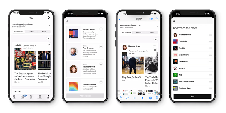 The app can be further visually personalised.