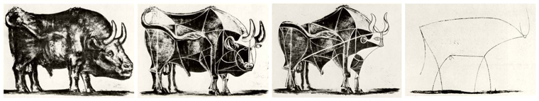 Simplifying saves times and allows room for innovation, as Pablo Picasso demonstrated by drawing a bull with nine lines.