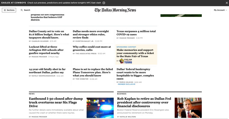 Due to the simplicity of the request, the product designer was able to creatively find a solution so the header remained on the page when users were scrolling.