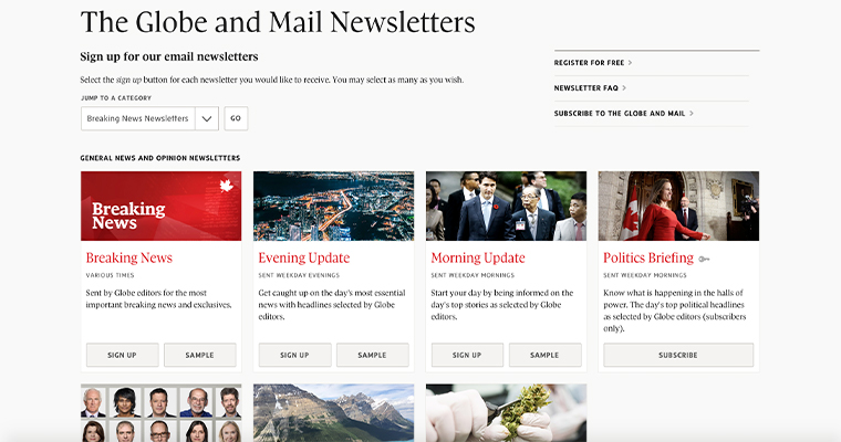 Newsletters allow readers to get tailored content and encourage increased engagement.
