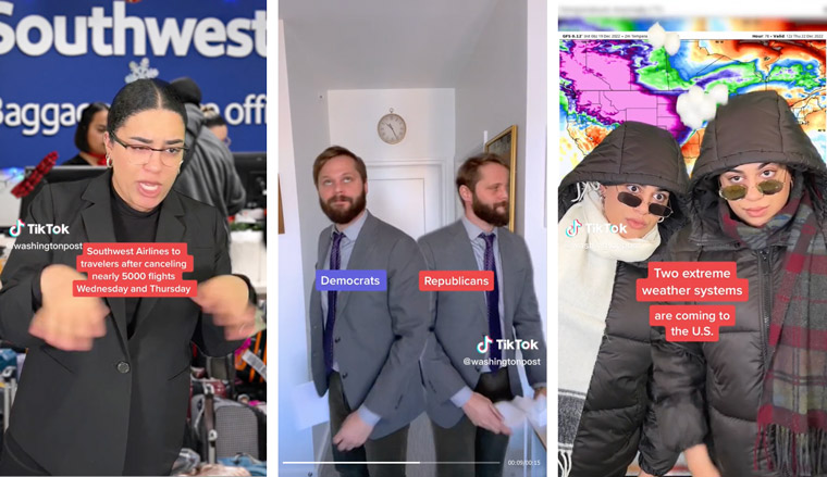 Many Gen Zers get their news from platforms like TikTok.