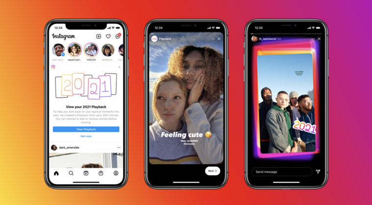 Instagram offers a "Year In Review" feature for users.